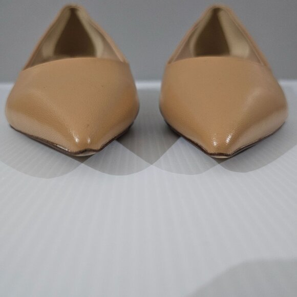 Sam Edelman Franci Pointed Toe Pump Kitten Heel Luxe Tan Leather Size 9.5 NWOT - Picture 4 of 13